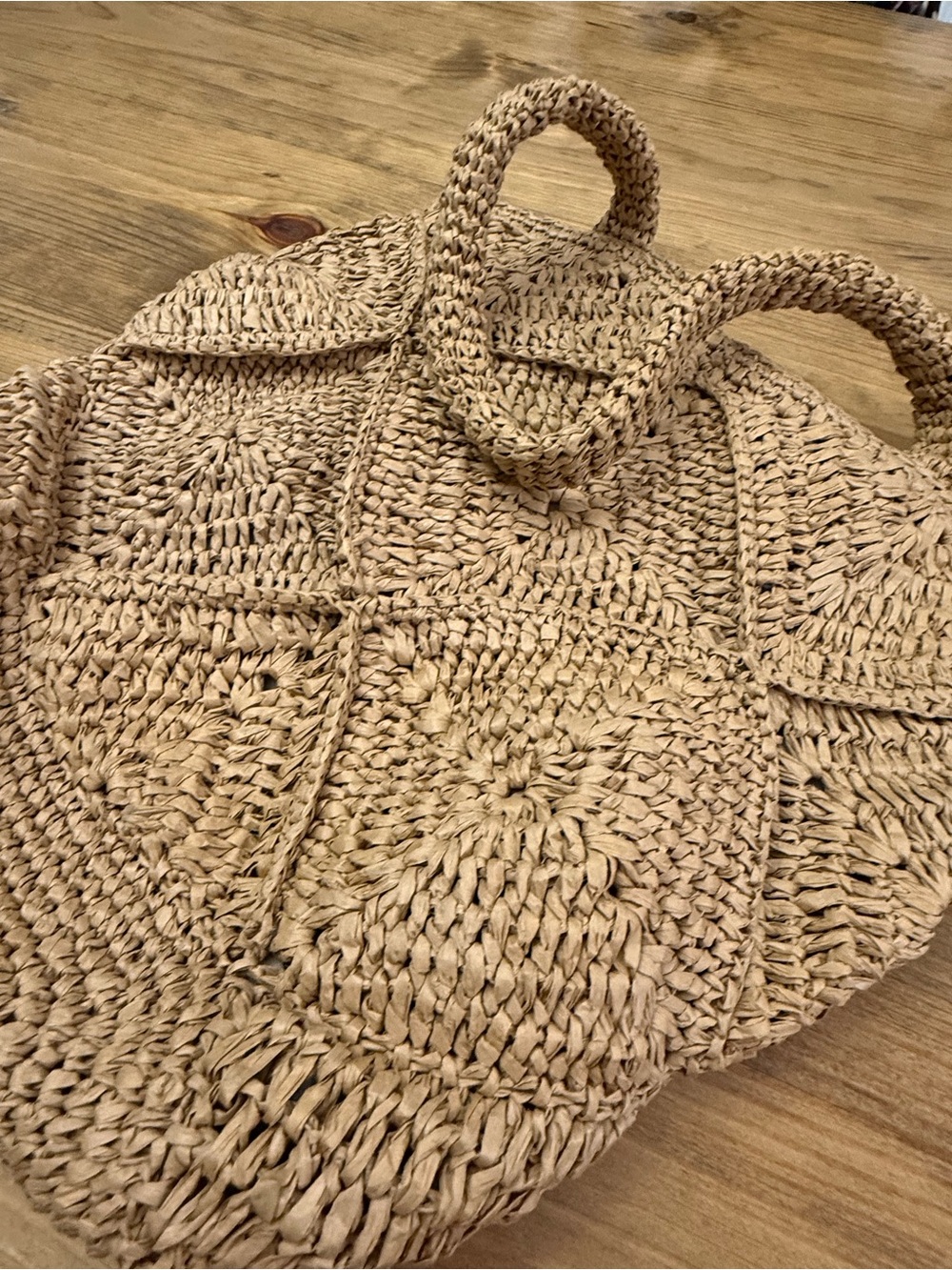 J. Jill Woven Crochet Raffia Lined Shoulder Bag - Picture 7 of 7